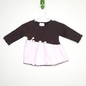 Grandma Nes Pima Cotton Shirt Flower 6m